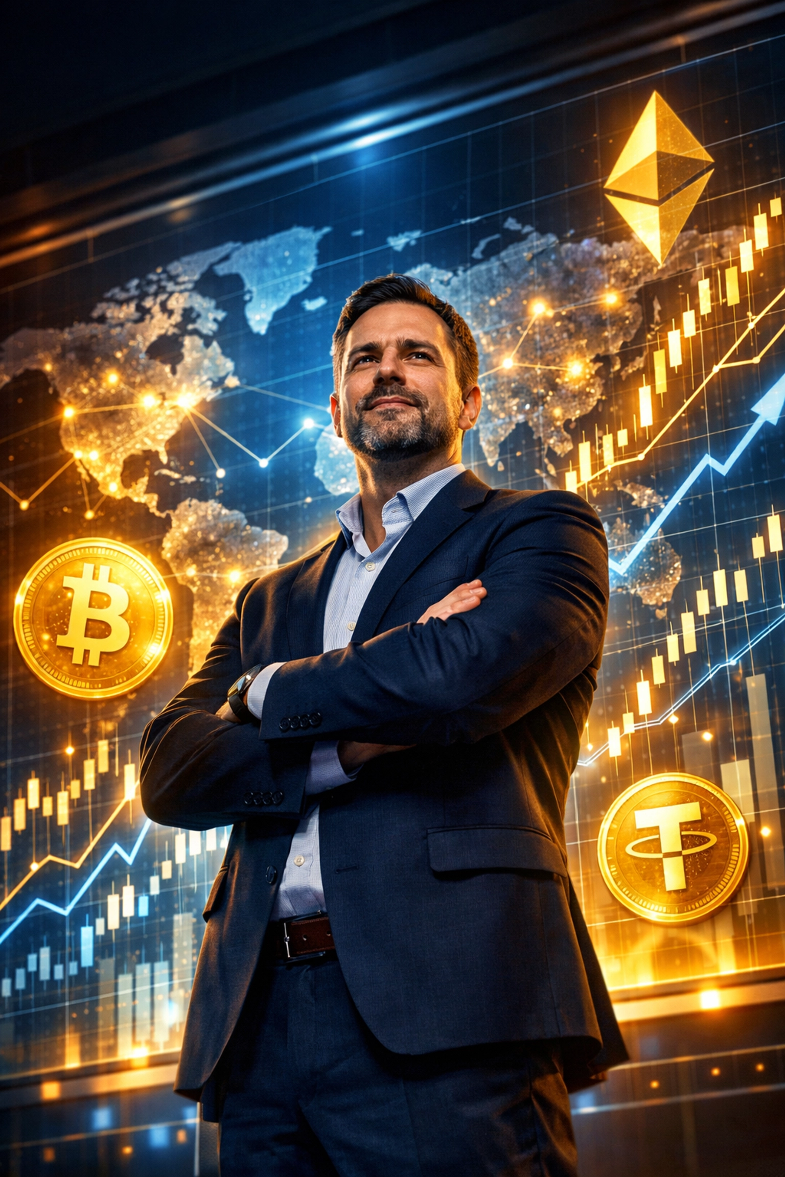 Merchant with global crypto payment network showing compliant MSB and MTL coverage