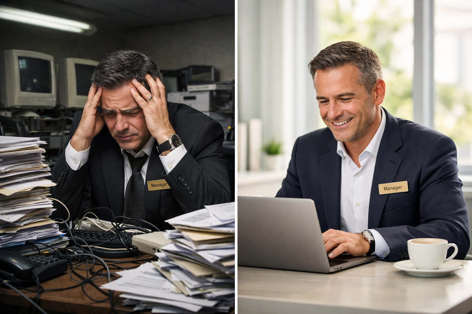 Comparison of legacy hotel management system versus modern cloud-native PMS platform