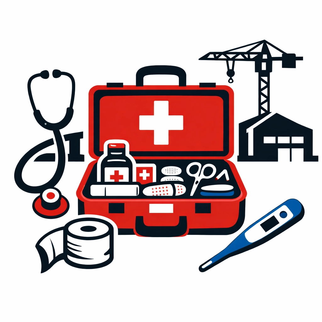 A comprehensive first aid kit for high-risk workplaces like warehouses and construction sites.