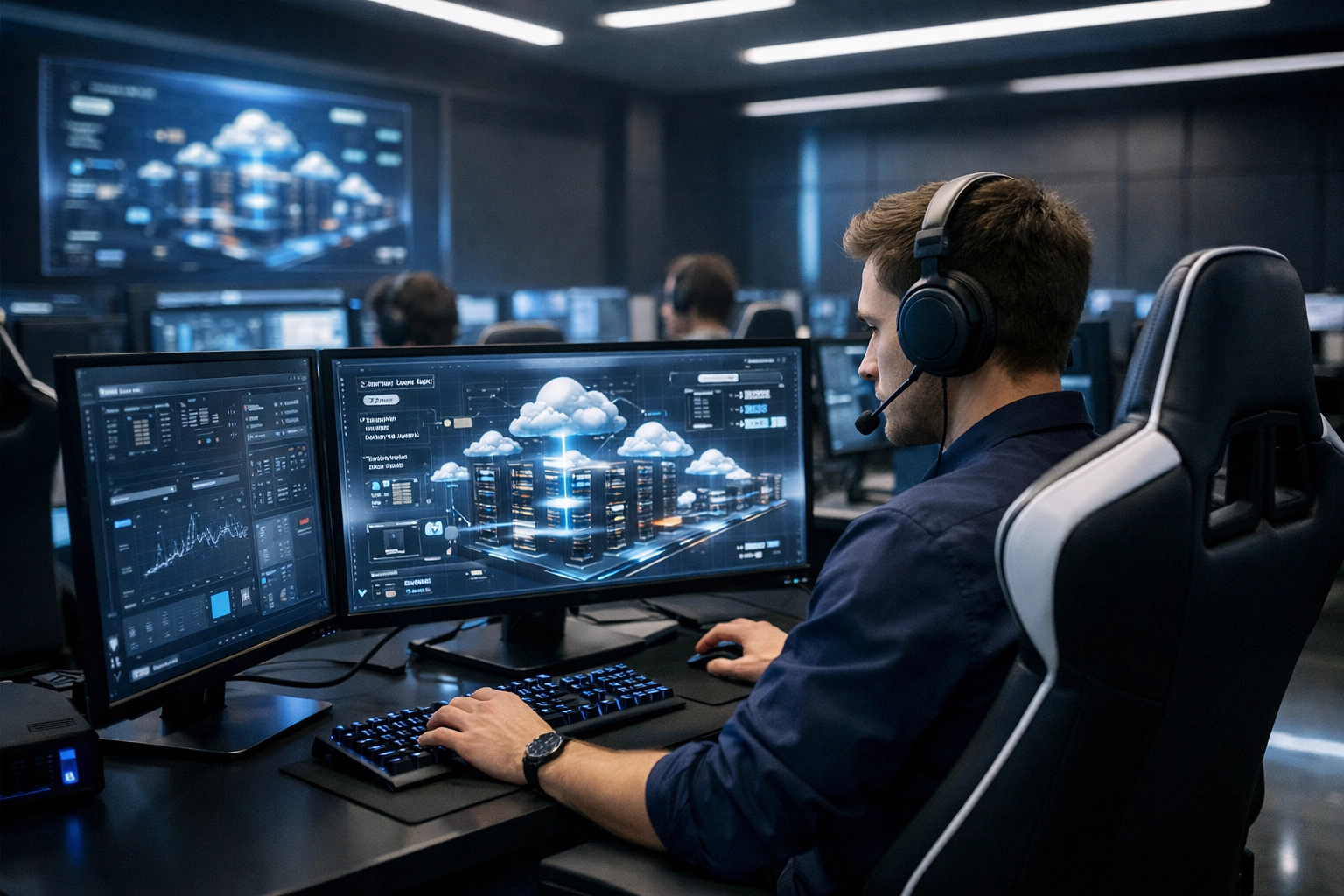 Technical training lab using gaming simulations to build professional cloud and AI workforce literacy.