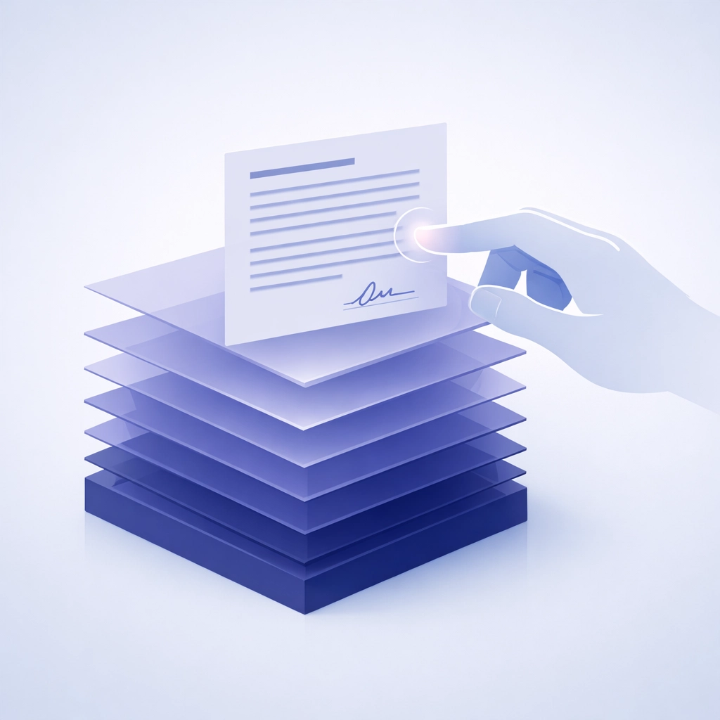 Hand organizing digital records to create a solid foundation for disability accommodation documentation.