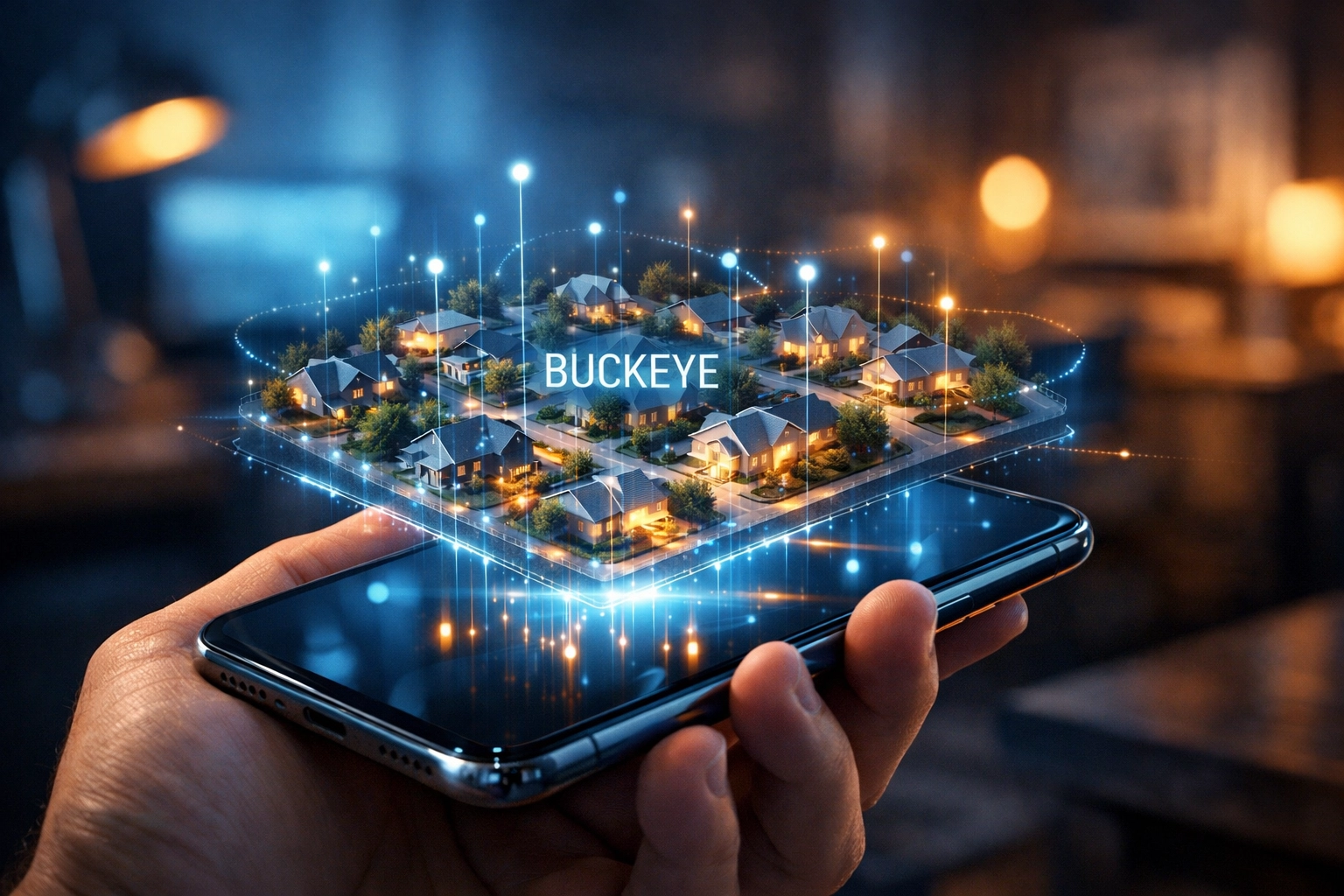 Advanced AI real estate marketing targeting buyers in a Buckeye neighborhood for faster home sales.