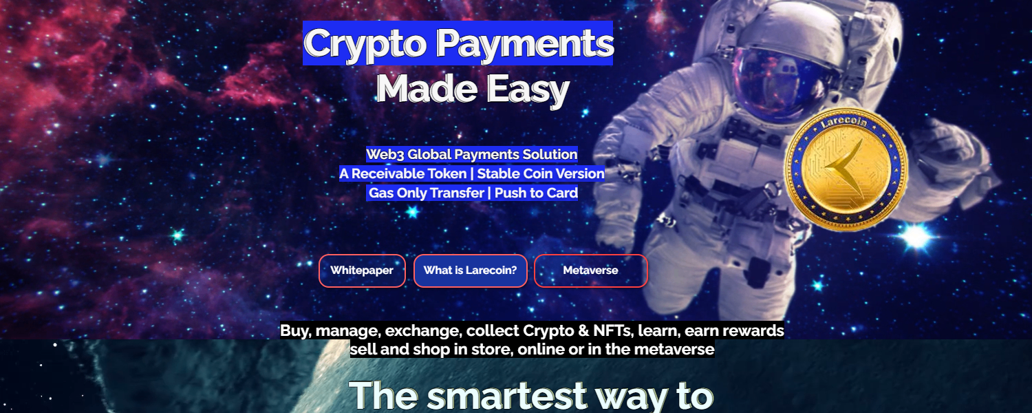 Larecoin Crypto Payments Ecosystem