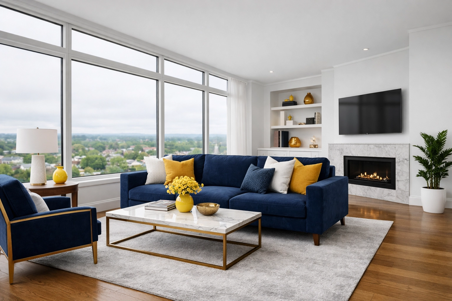Spotless interior of a luxury apartment in Marlborough after professional cleaning services.
