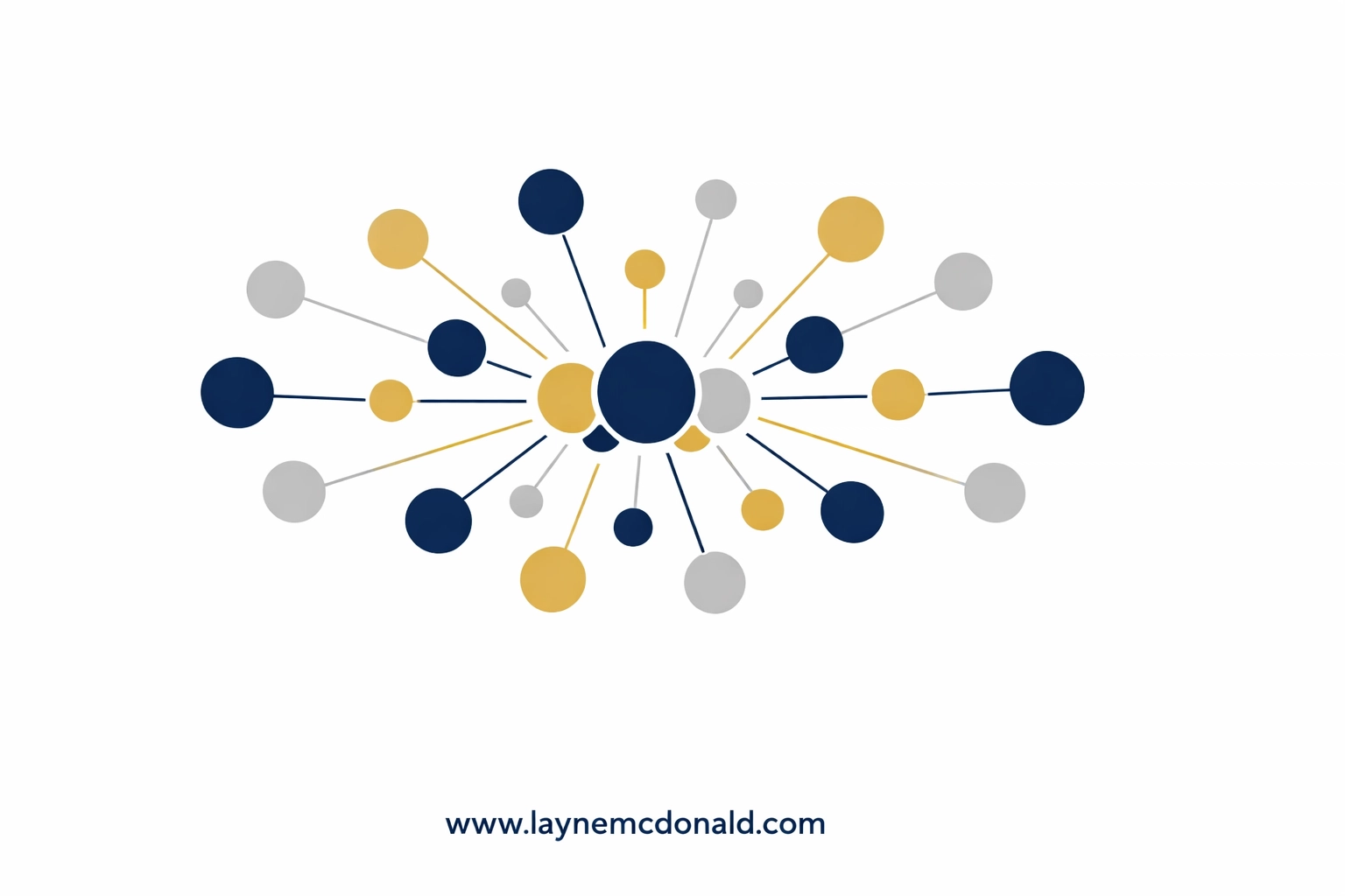 Decentralized network of circles representing shared power and church leadership moving toward community-rooted ministry.