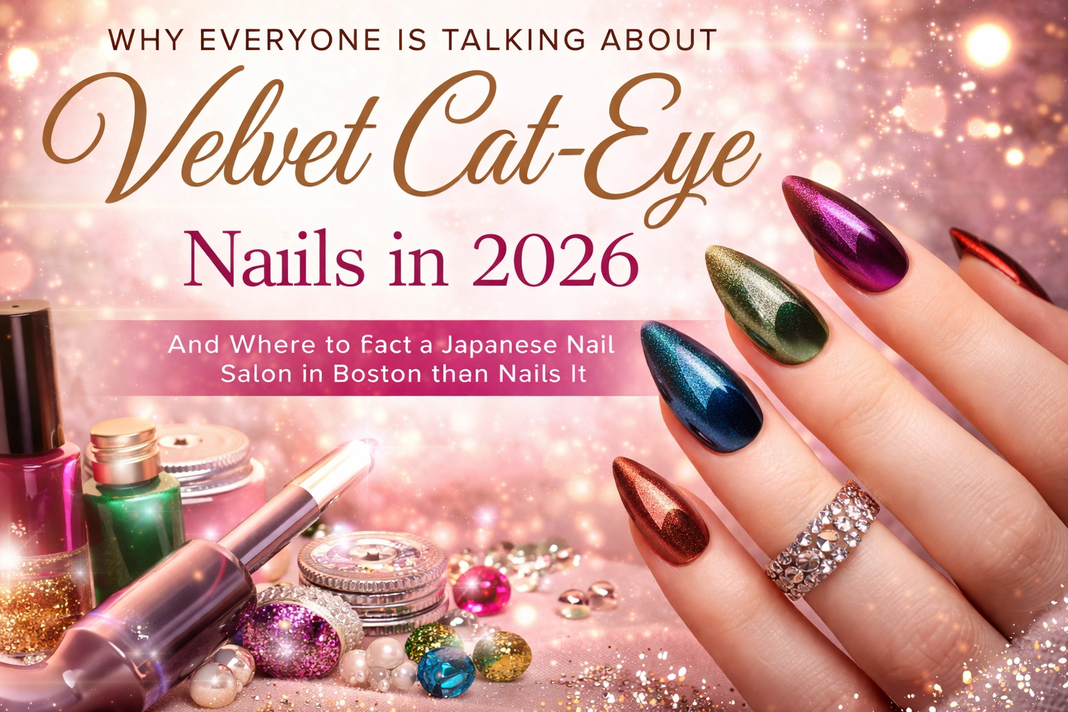 [HERO] Why Everyone Is Talking About Velvet Cat-Eye Nails in 2026 (And Where to Find a Japanese Nail Salon in Boston That Nails It)