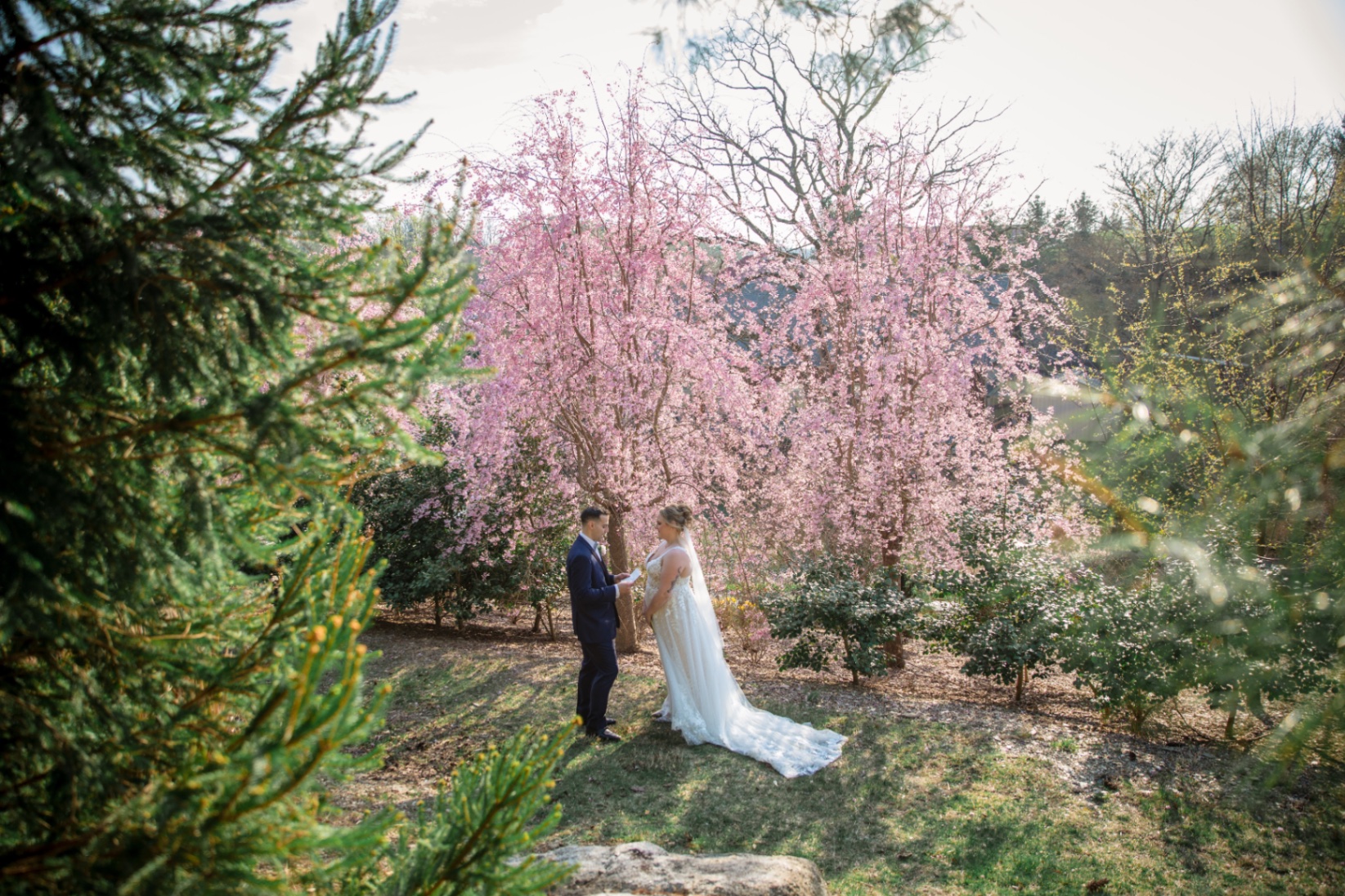 Ashley and Michael at Glasbern Inn