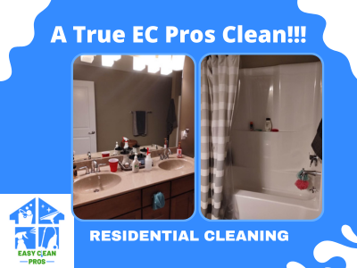 Residential Bathroom Cleaning Before and After