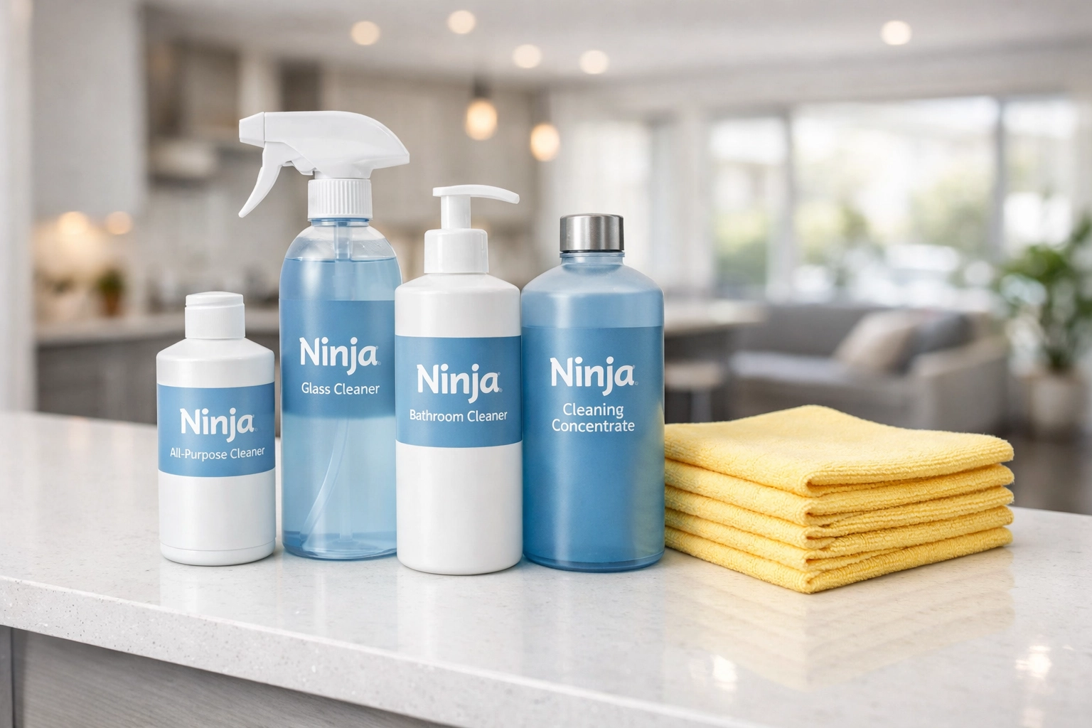 Premium eco-friendly cleaning supplies for high-end residential cleaning Massachusetts services.