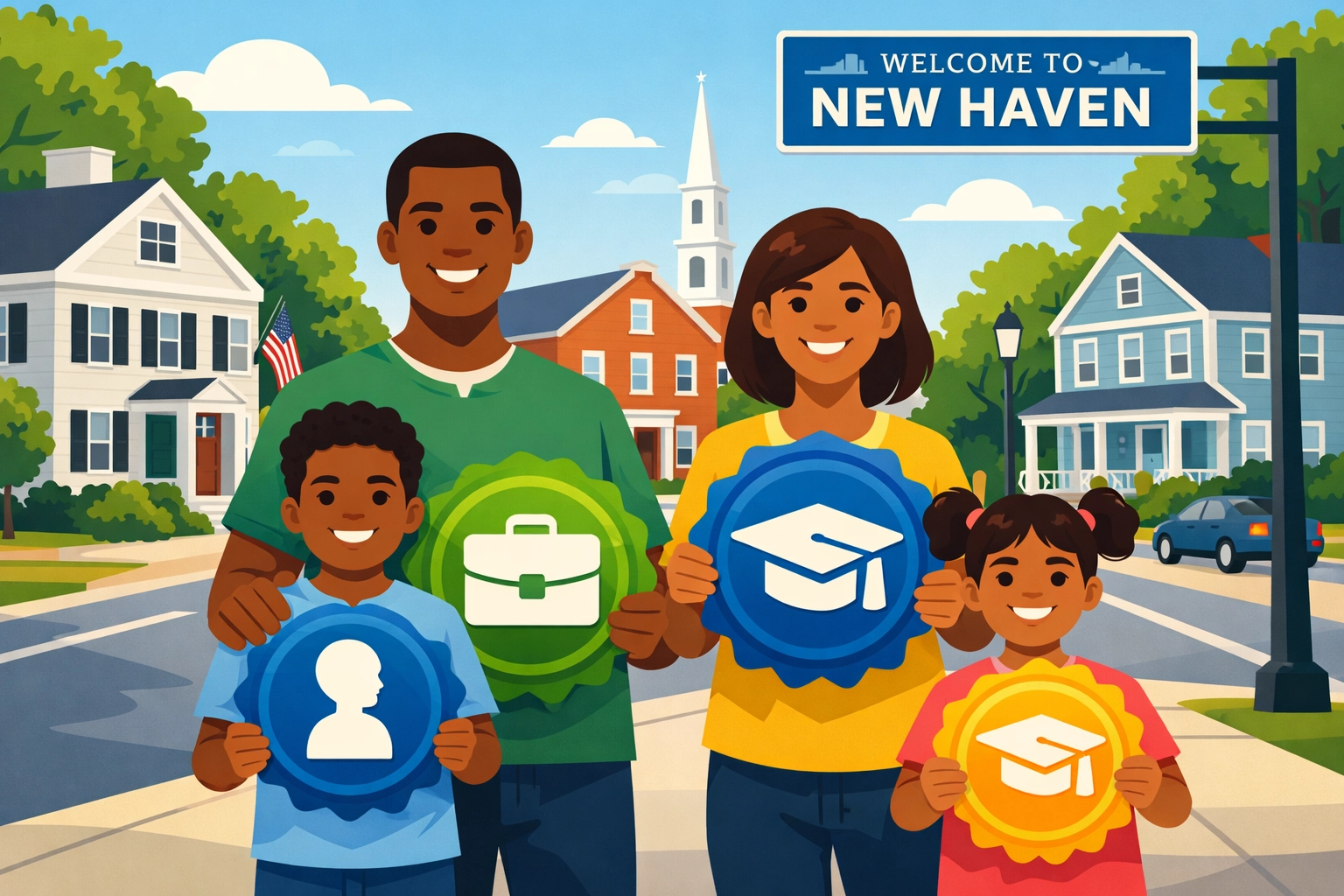 New Haven family benefiting from 2026 tax credits including child and business income deductions