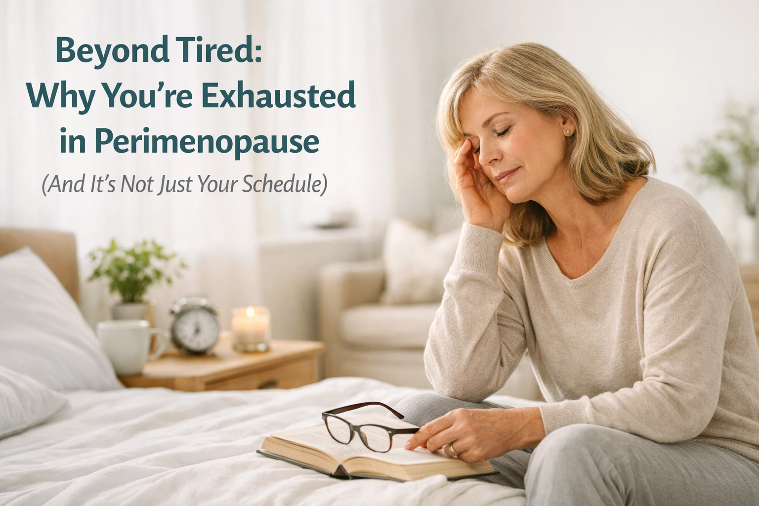[HERO] Beyond Tired: Why You’re Exhausted in Perimenopause (And It’s Not Just Your Schedule)