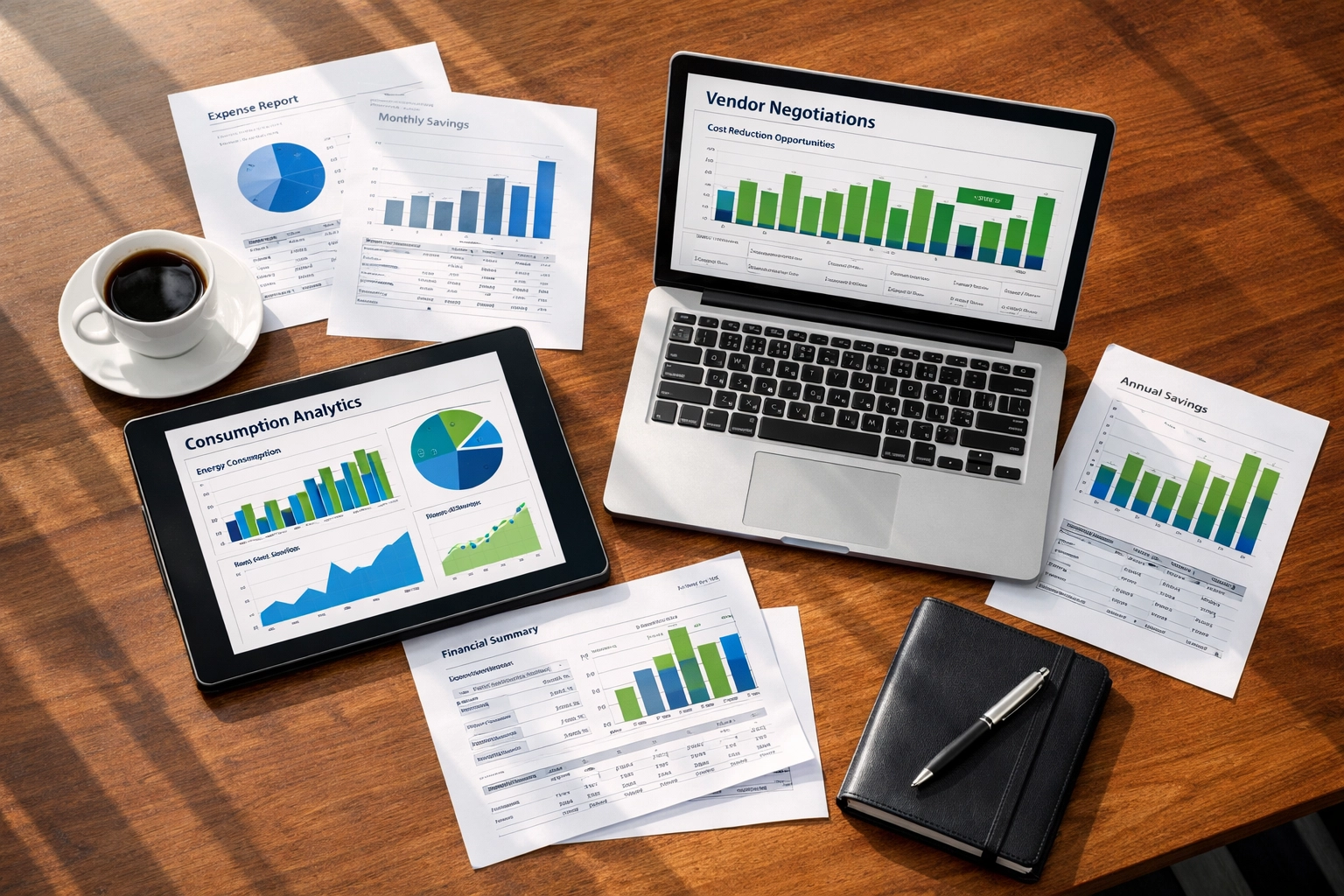 ServiceNow ITAM vendor negotiation meeting with consumption analytics and cost savings data