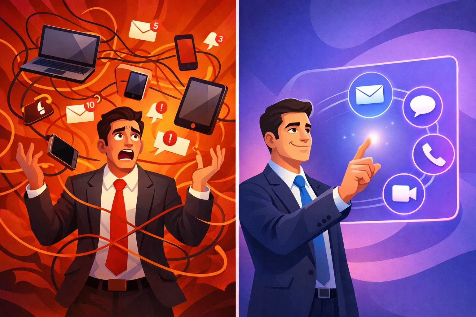 Unified communication platform simplifying business messaging across multiple channels