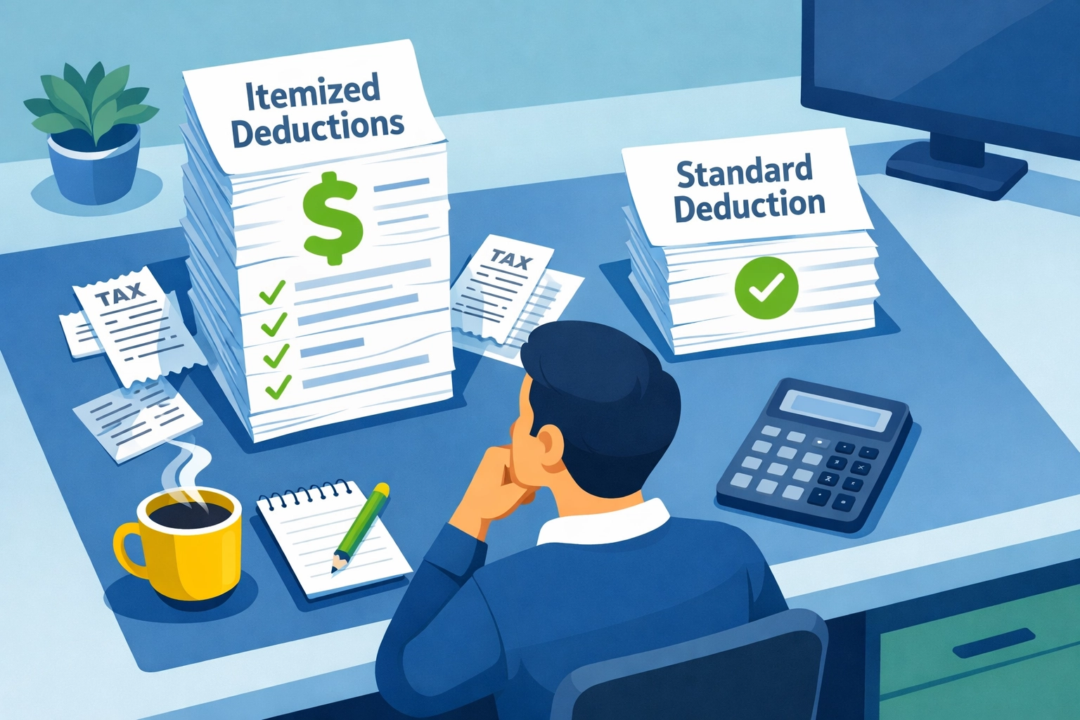 Comparing itemized deductions versus standard deduction for tax planning 2026
