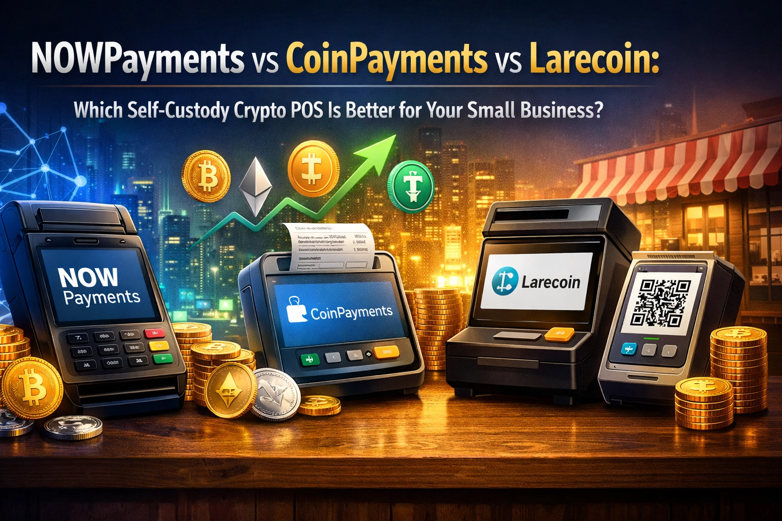 [HERO] NOWPayments vs CoinPayments vs Larecoin: Which Self-Custody Crypto POS Is Better for Your Small Business?