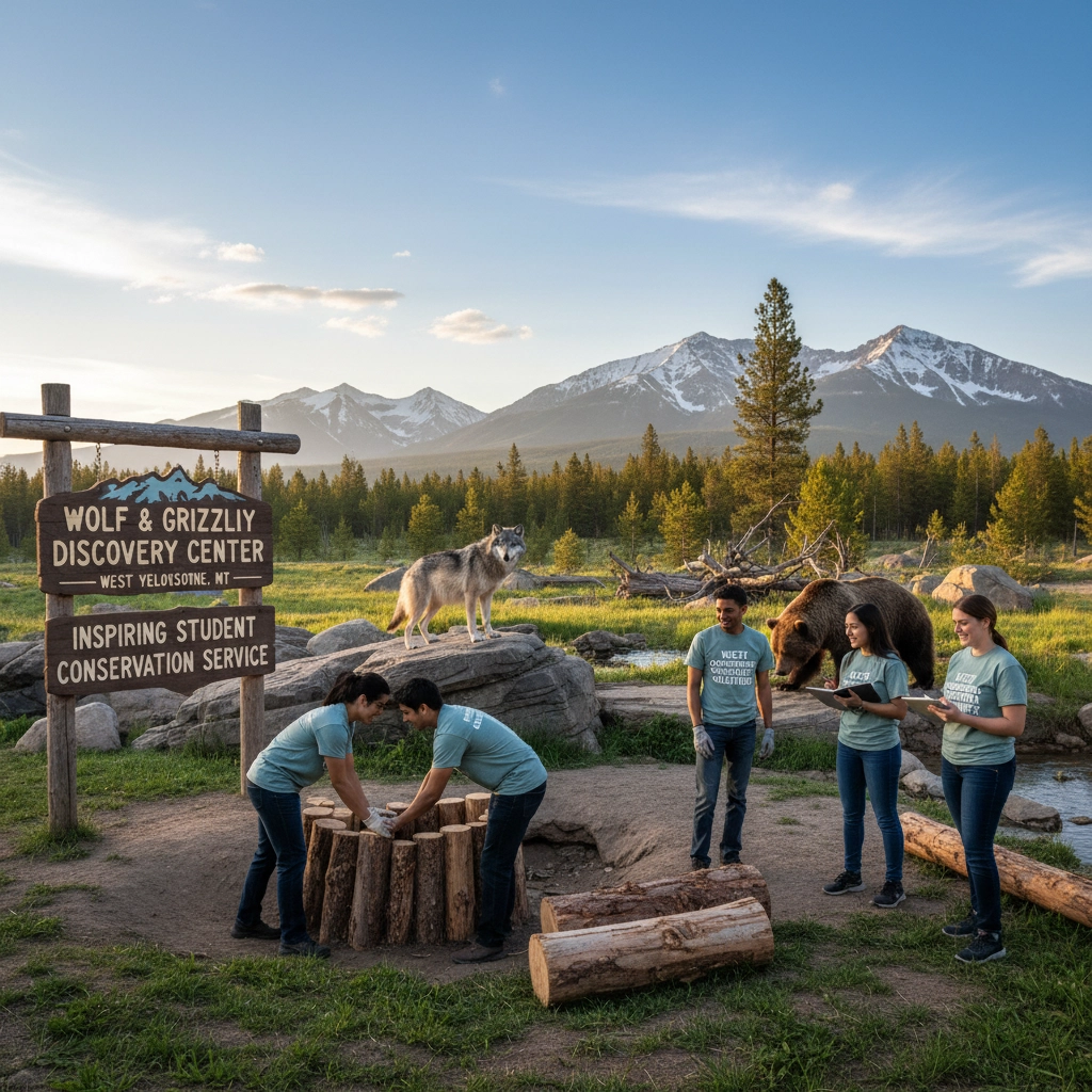 Volunteering at the Wolf and Grizzly Center in West Yellowstone: Inspiring Student Conservation Service