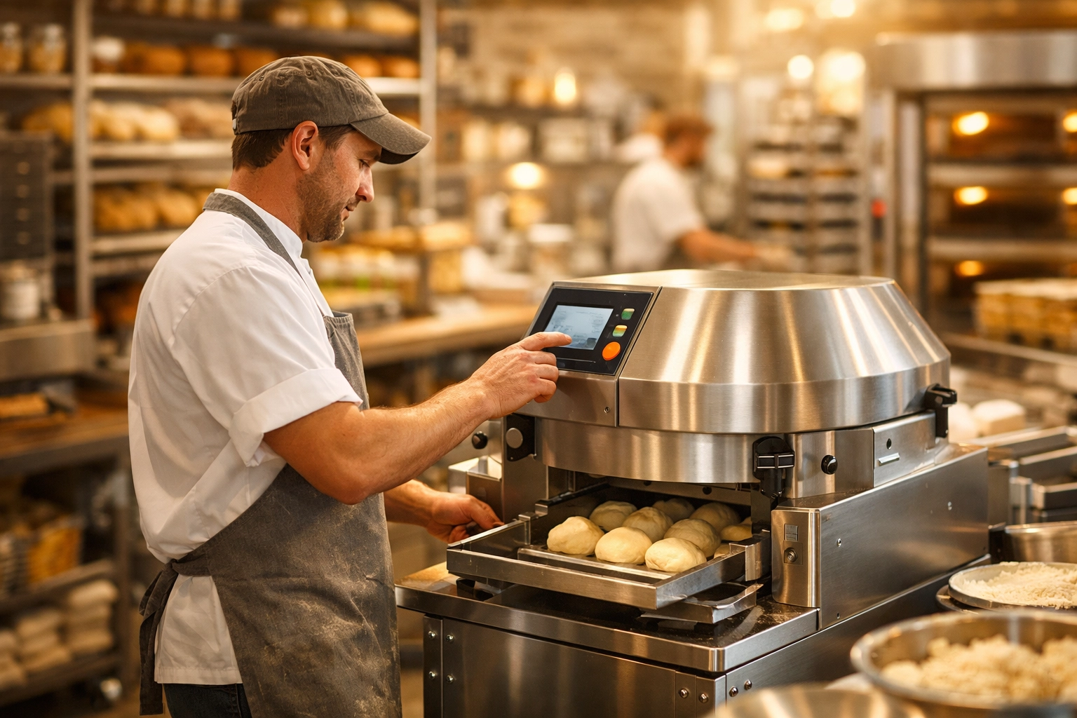 Bakery owner scaling their business with equipment financing and fast business funding.