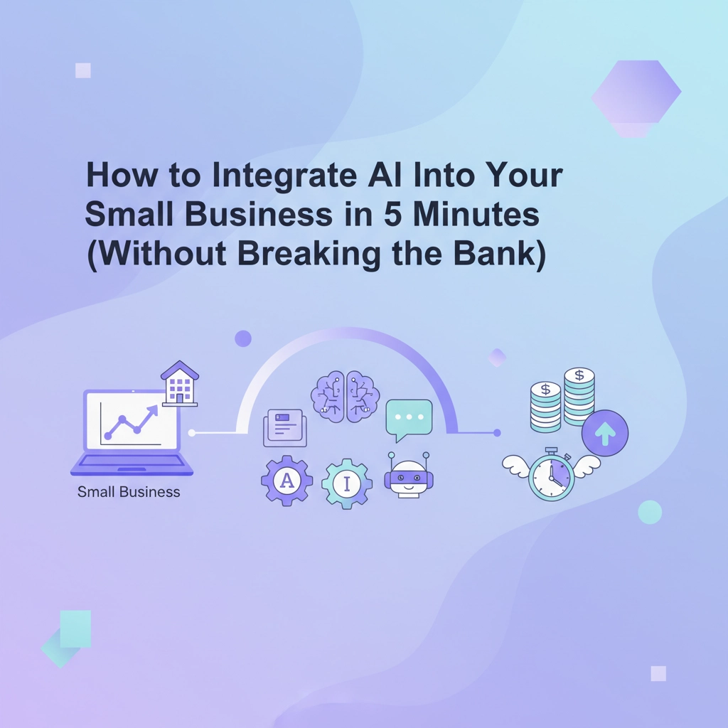 How to Integrate AI Into Your Small Business in 5 Minutes (Without Breaking the Bank)