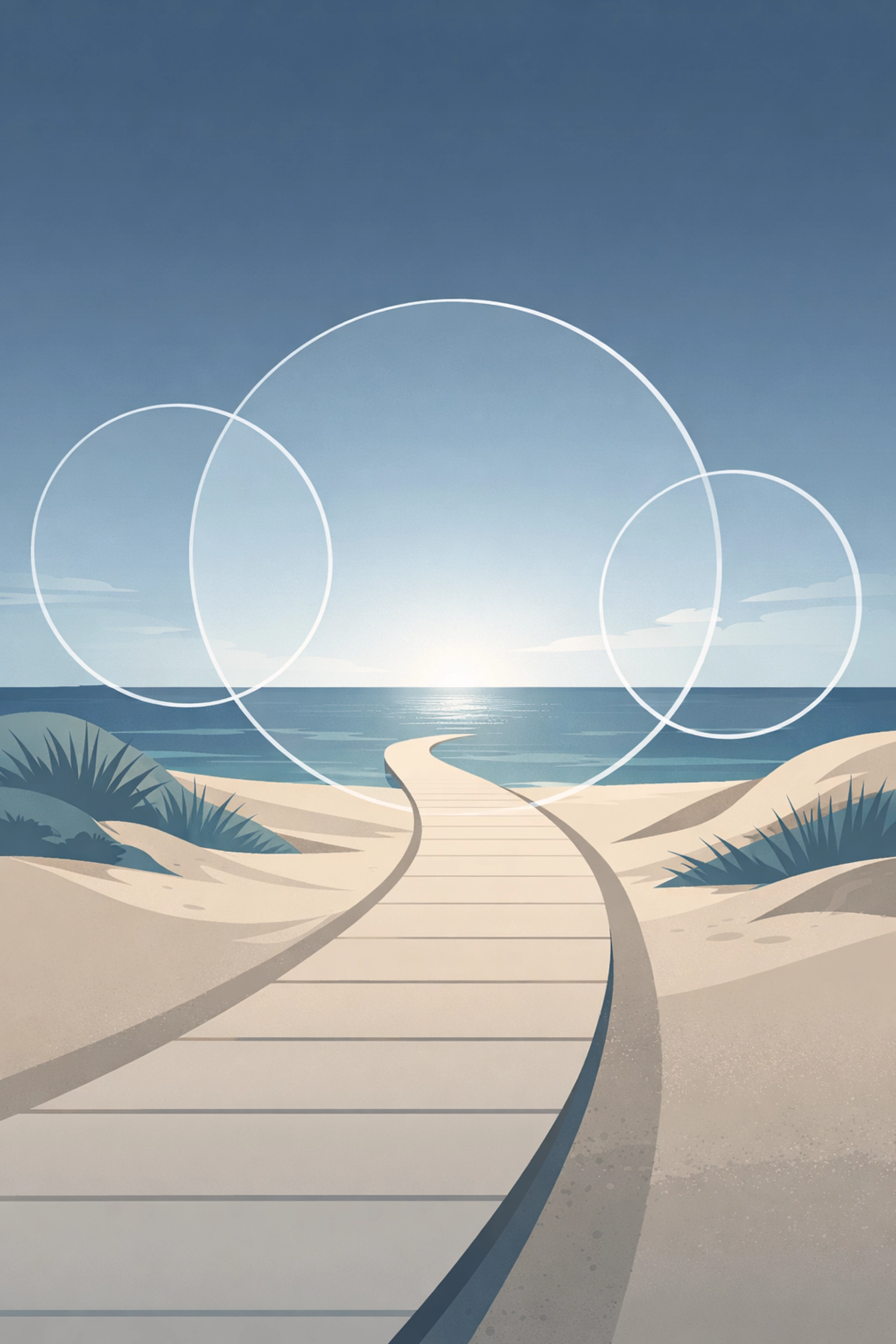 Serene horizon path symbolizing a clear legal strategy and a new chapter after a Virginia divorce.