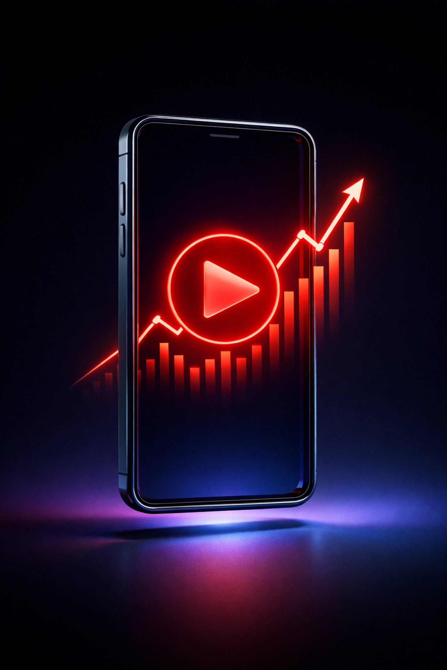 Vertical video content on mobile device driving SEO performance and engagement metrics