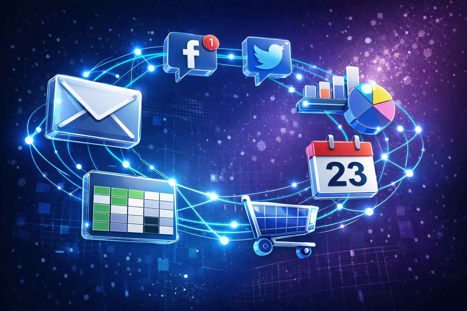 Connected business automation tools and workflows reducing operational costs without developers