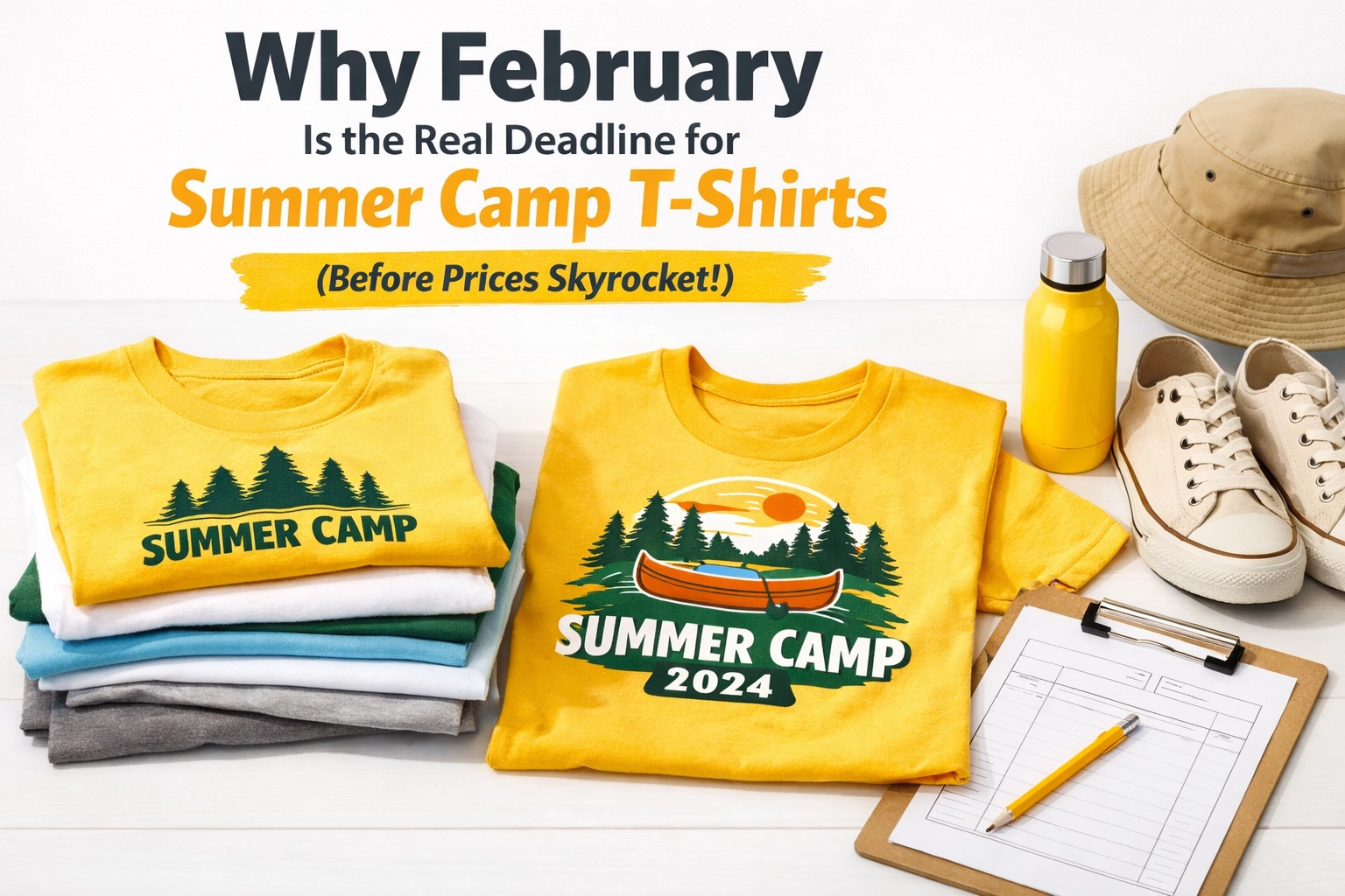 [HERO] Why February Is the Real Deadline for Summer Camp T-Shirts (Before Prices Skyrocket)