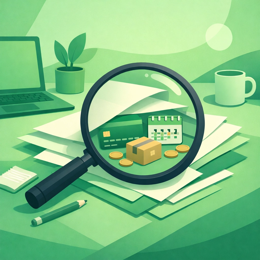 Magnifying glass revealing hidden business costs often missed in break-even analysis