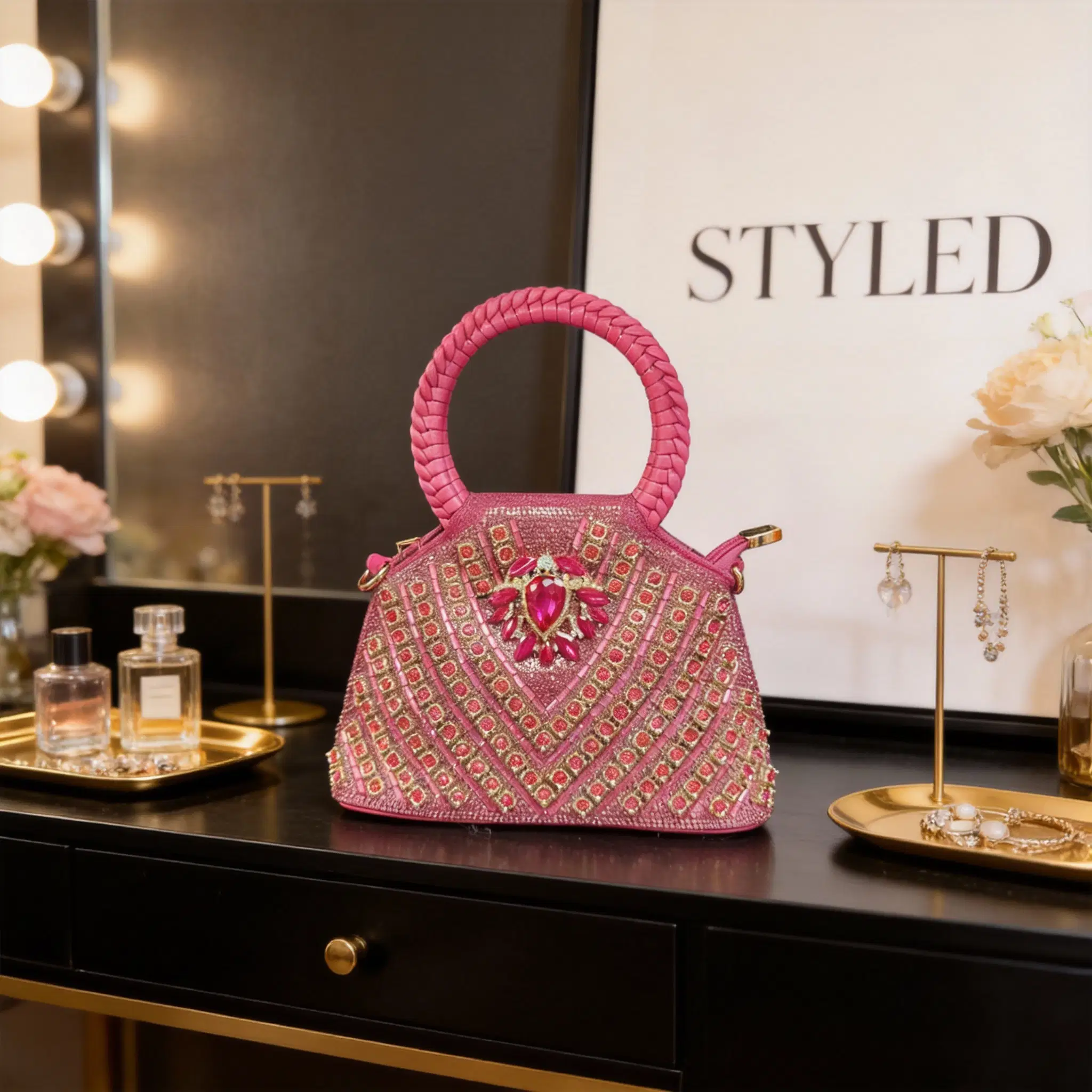 The ultimate brunch accessory: The Pink Panther Purse.