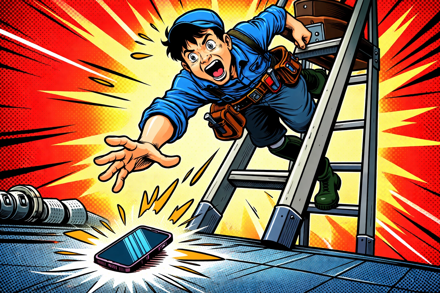 Technician Servicing HVAC Unit Outdoors