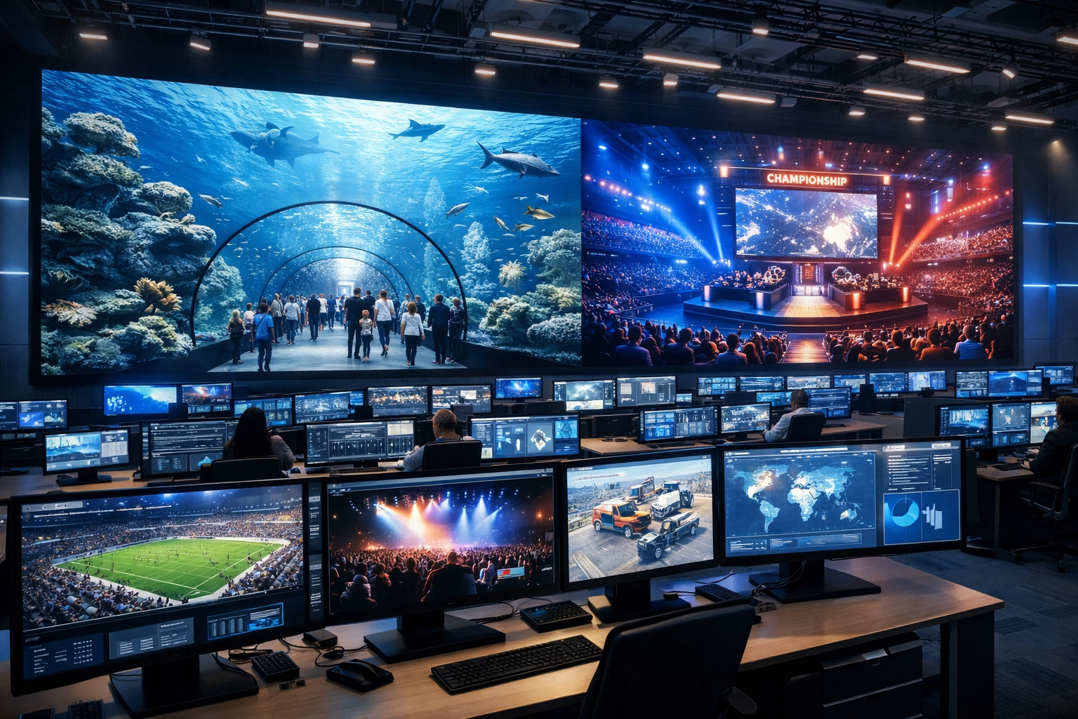 Dakdan Worldwide media command center managing diverse brand partnerships across sports and entertainment verticals.