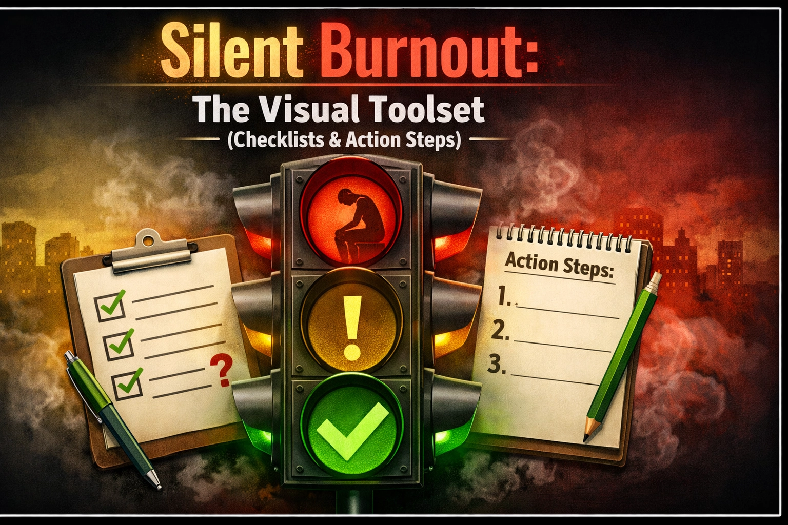 [HERO] Silent Burnout: The Visual Toolset (Checklists & Action Steps)