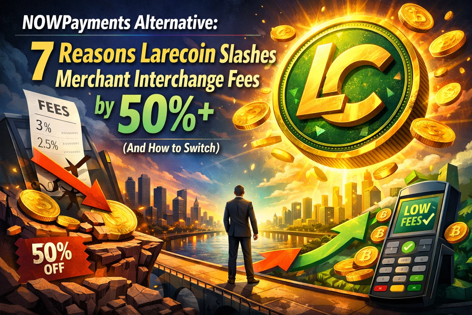 [HERO] NOWPayments Alternative: 7 Reasons Larecoin Slashes Merchant Interchange Fees by 50%+ (And How to Switch)