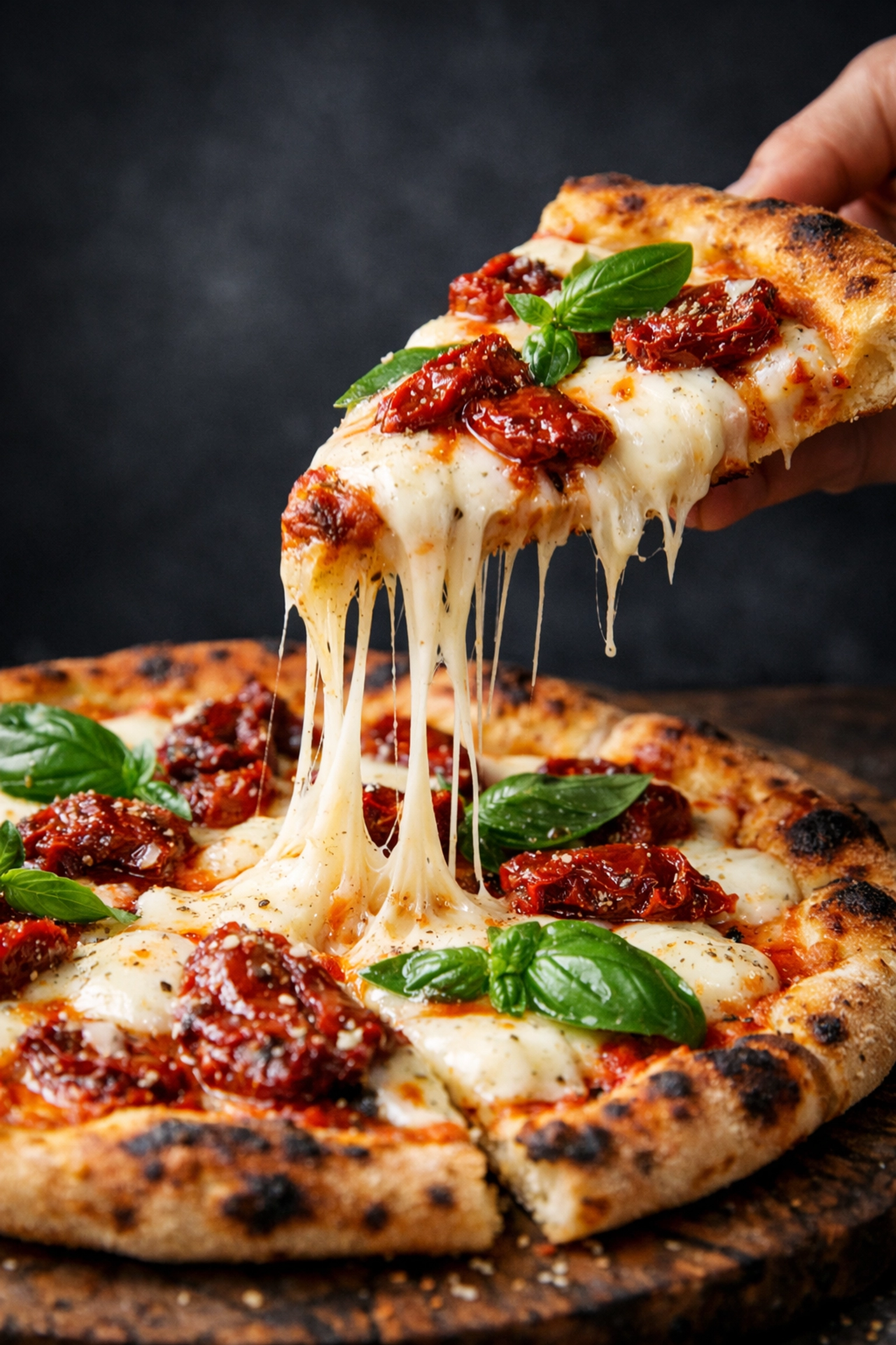 Wood-fired artisan flatbread pizza, a top choice for food truck catering Salt Lake City.