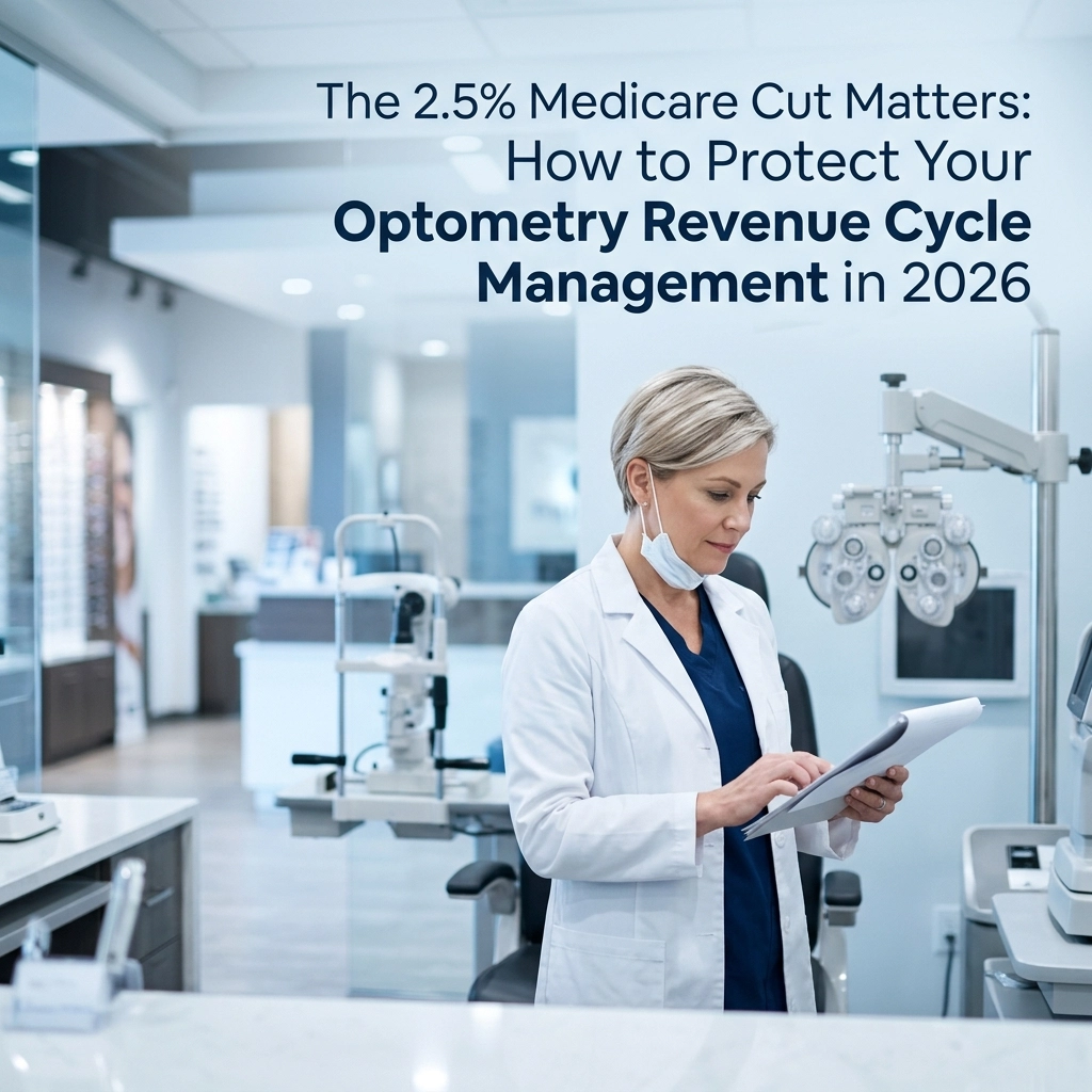[HERO] The 2.5% Medicare Cut Matters: How to Protect Your Optometry Revenue Cycle Management in 2026