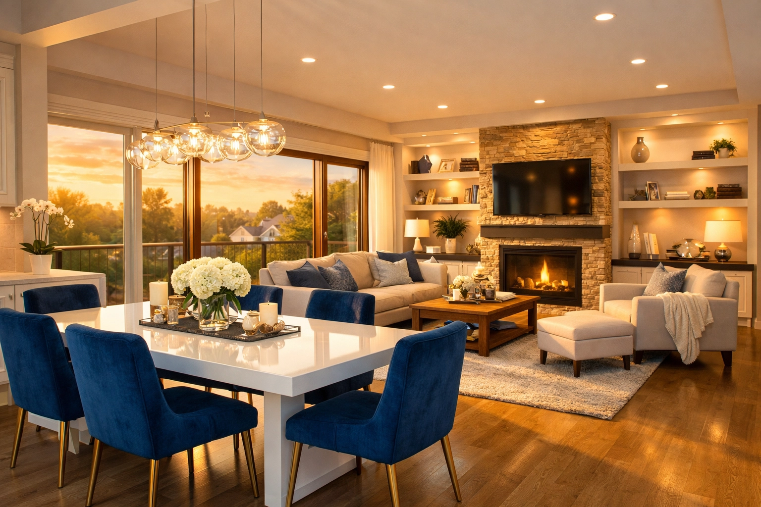 Beautifully maintained Leominster home interior reflecting the peace and luxury of weekly house cleaning.