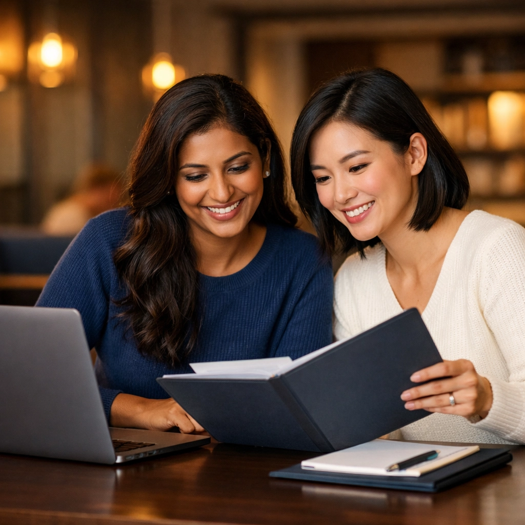Professionals documenting S Corp payroll requirements and salary research in a collaborative workspace.