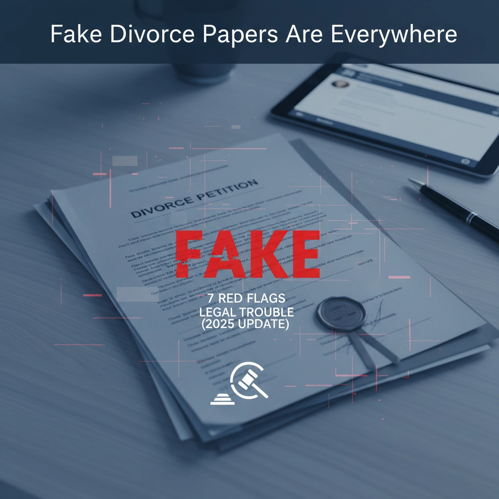Fake Divorce Papers Are Everywhere: 7 Red Flags That Could Land You in Legal Trouble (2025 Update)