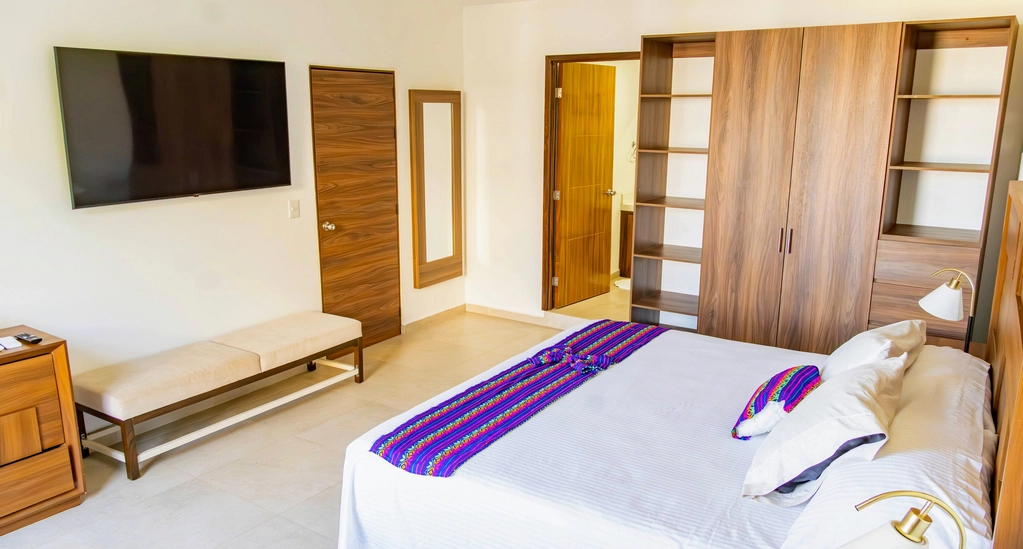 Bright, spacious bedroom