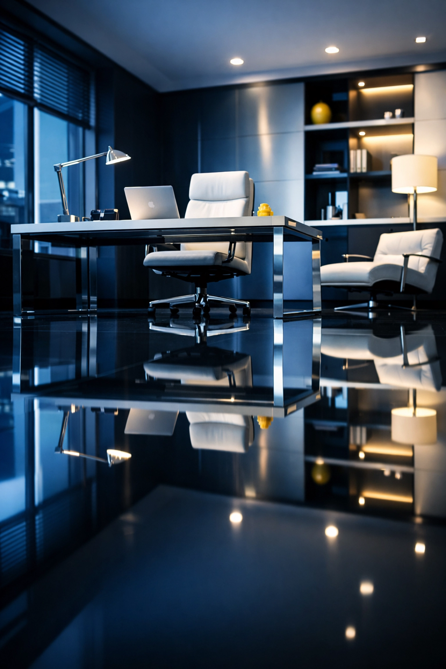 Pristine executive office suite in Stoneham showing professional commercial cleaning results.