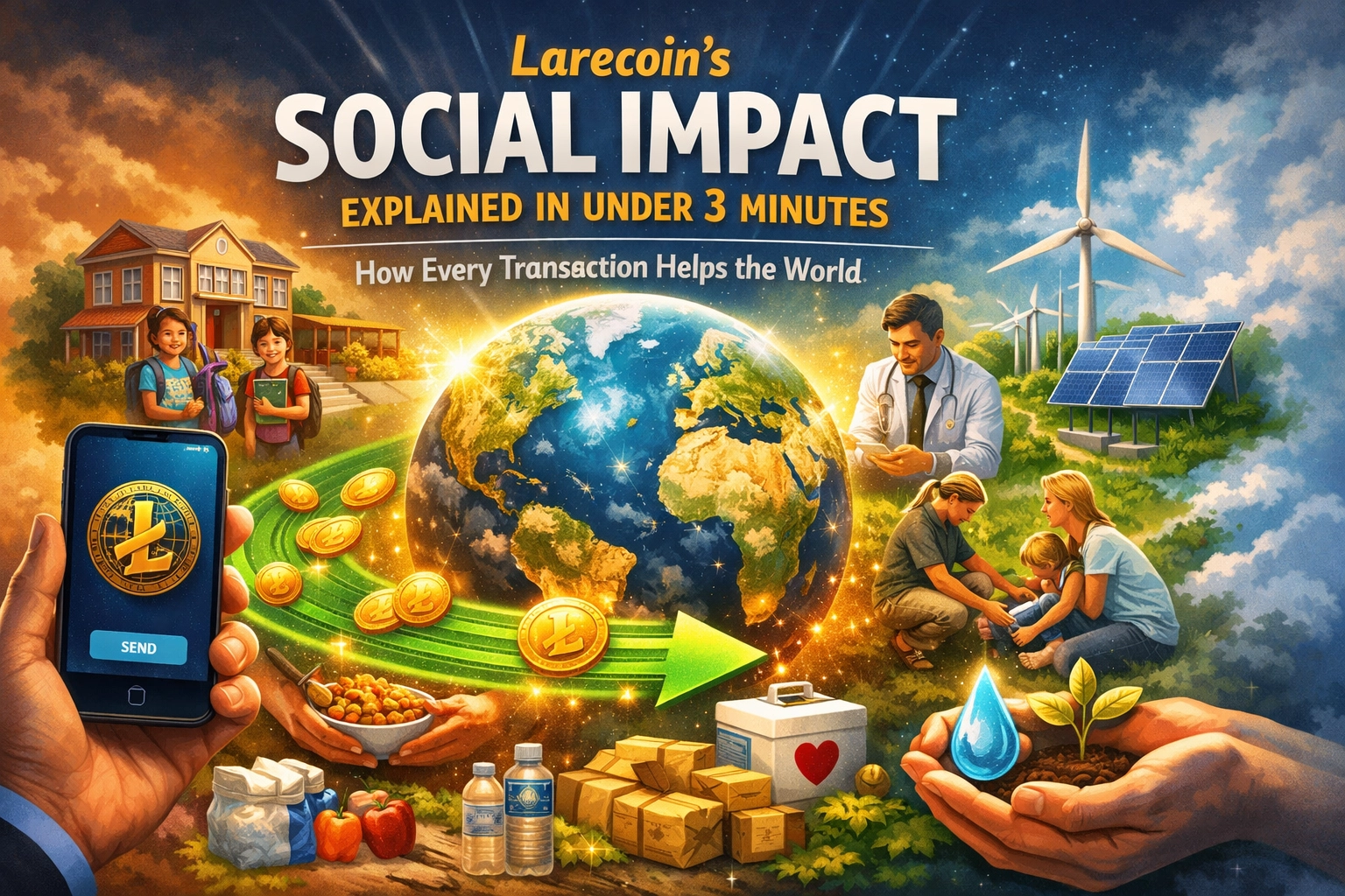 [HERO] Larecoin’s Social Impact Explained in Under 3 Minutes: How Every Transaction Helps the World