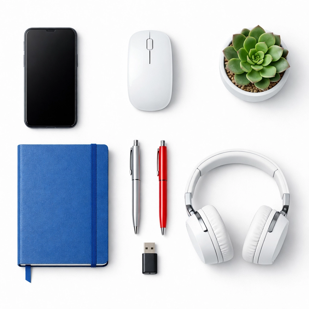 Freelancer business expense items including laptop accessories and office supplies for tax deductions