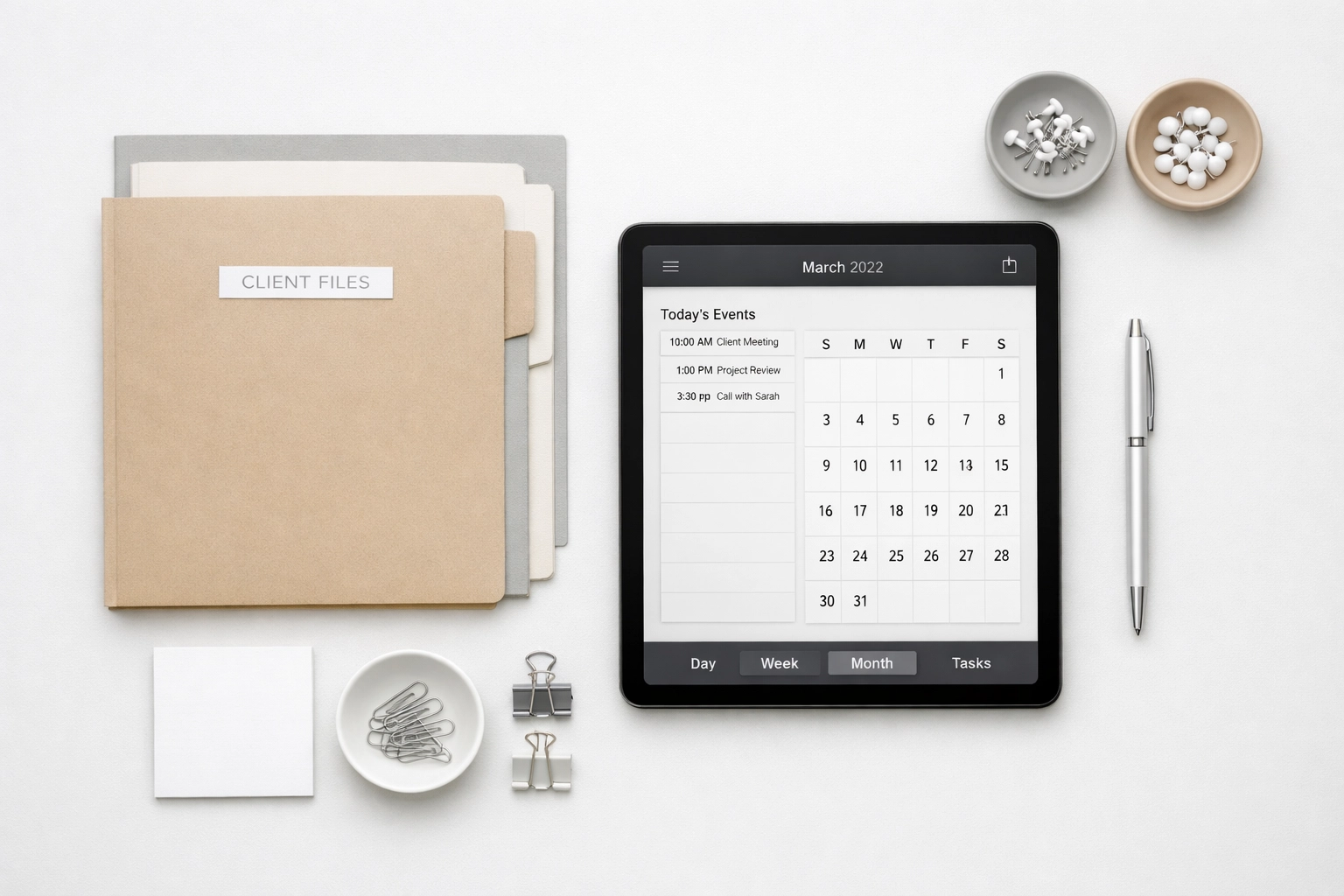 Organized ERO workflow system with client folders and filing season schedule preparation