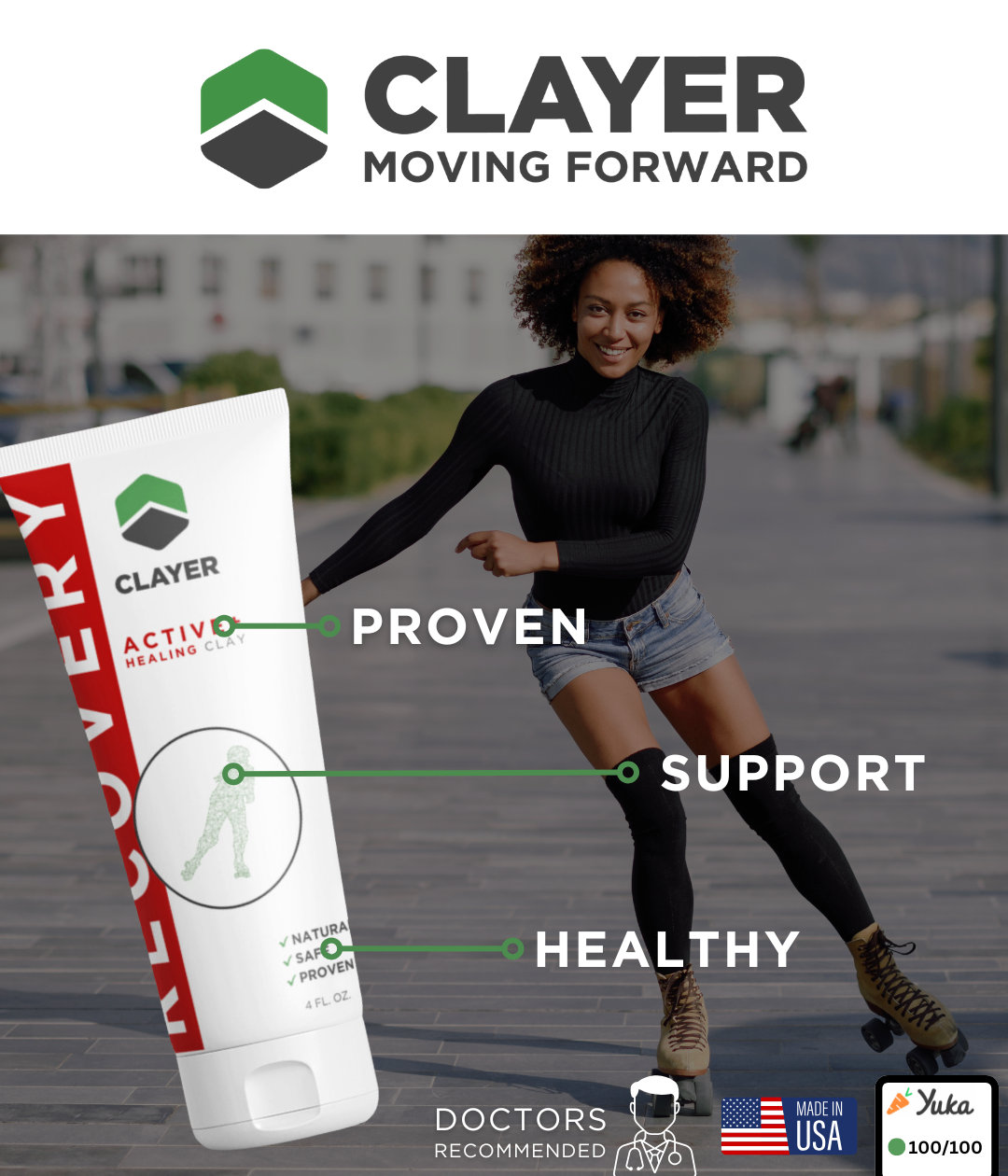 Clayer Active+ Healing Clay recovery product