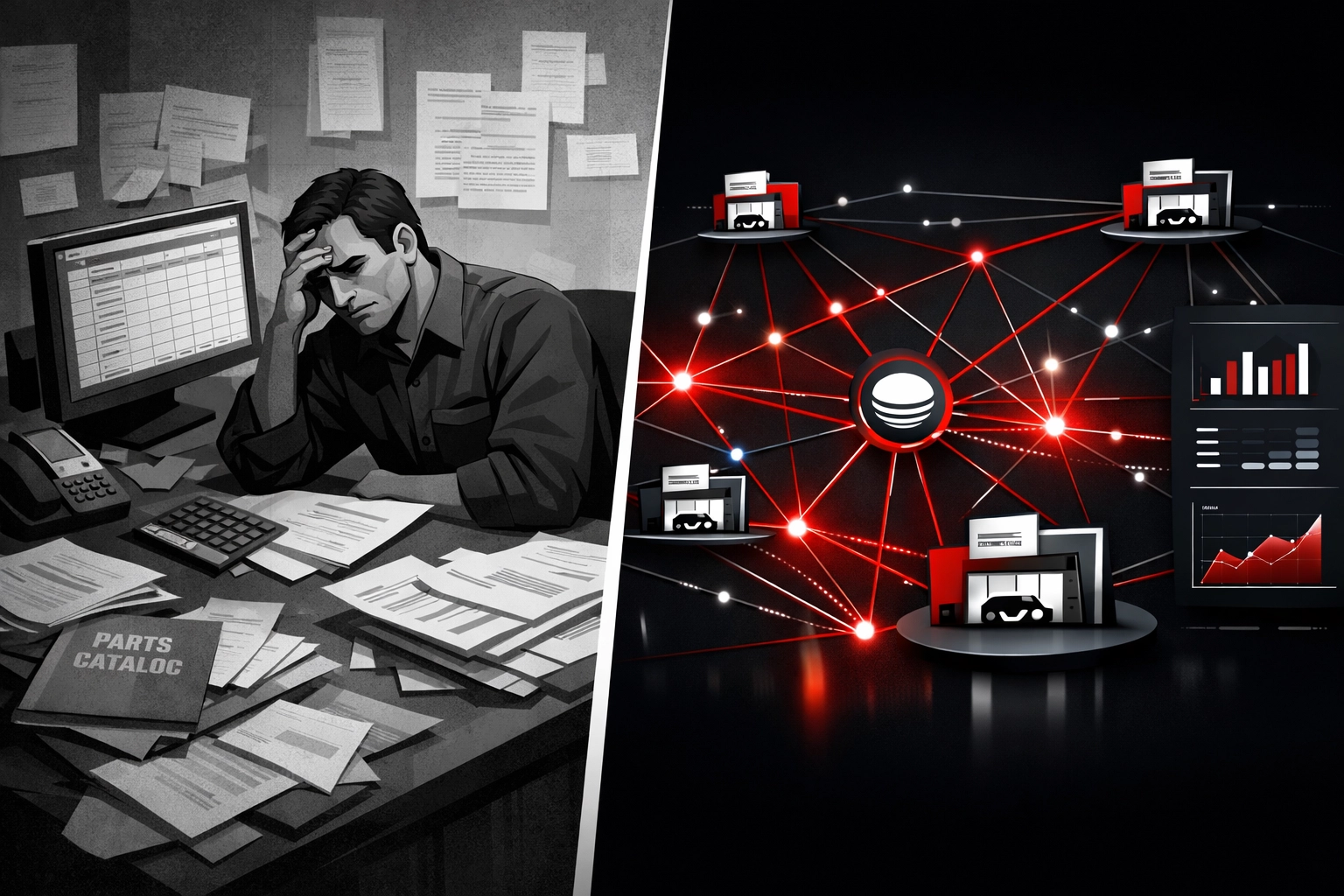 Dealer-to-dealer recall network transforming manual processes into connected digital platform