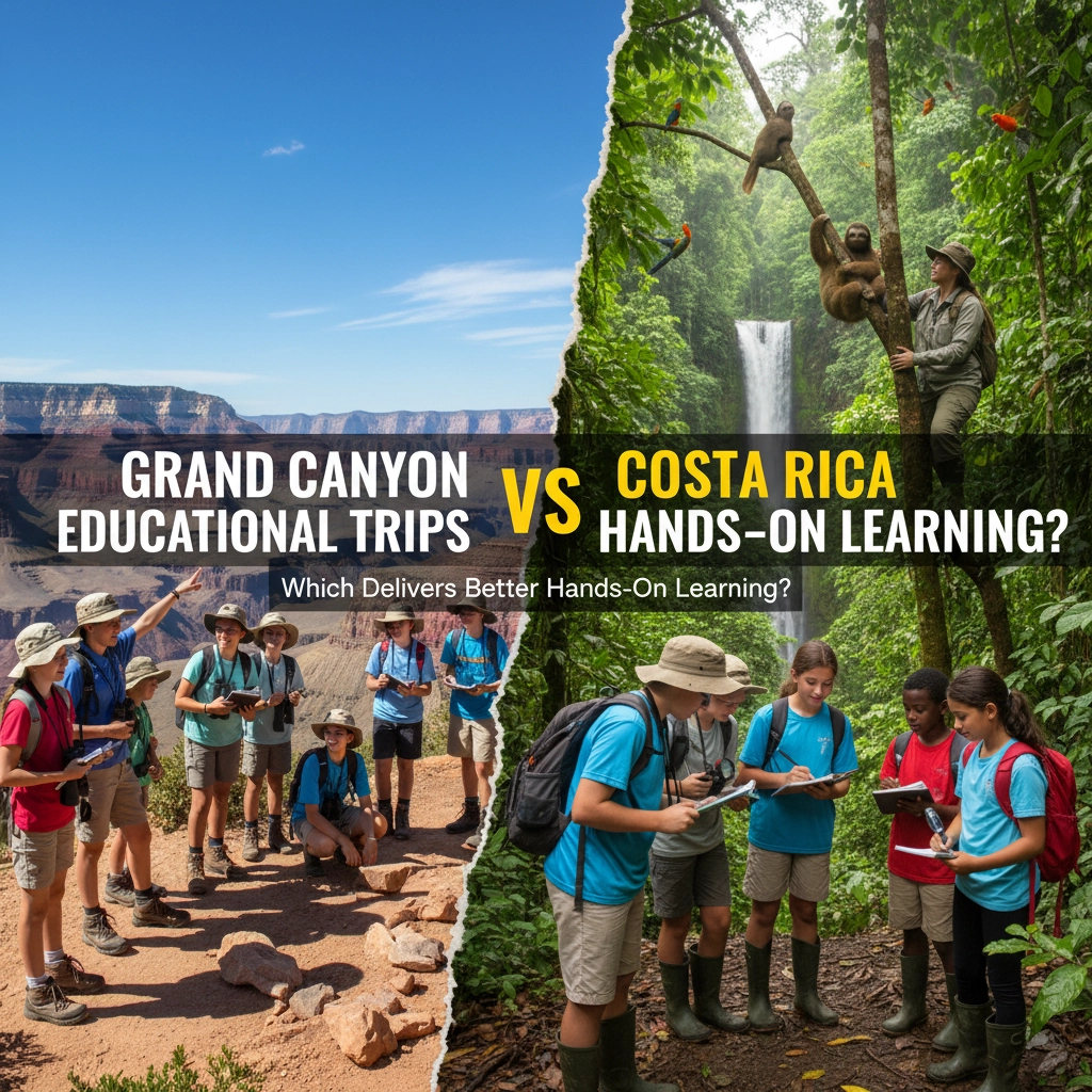 Grand Canyon Educational Trips vs Costa Rica: Which Delivers Better Hands-On Learning?