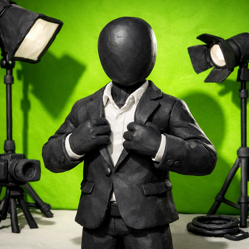 Professional claymation character posing for a LinkedIn profile photo to ensure visual consistency and brand-readiness.