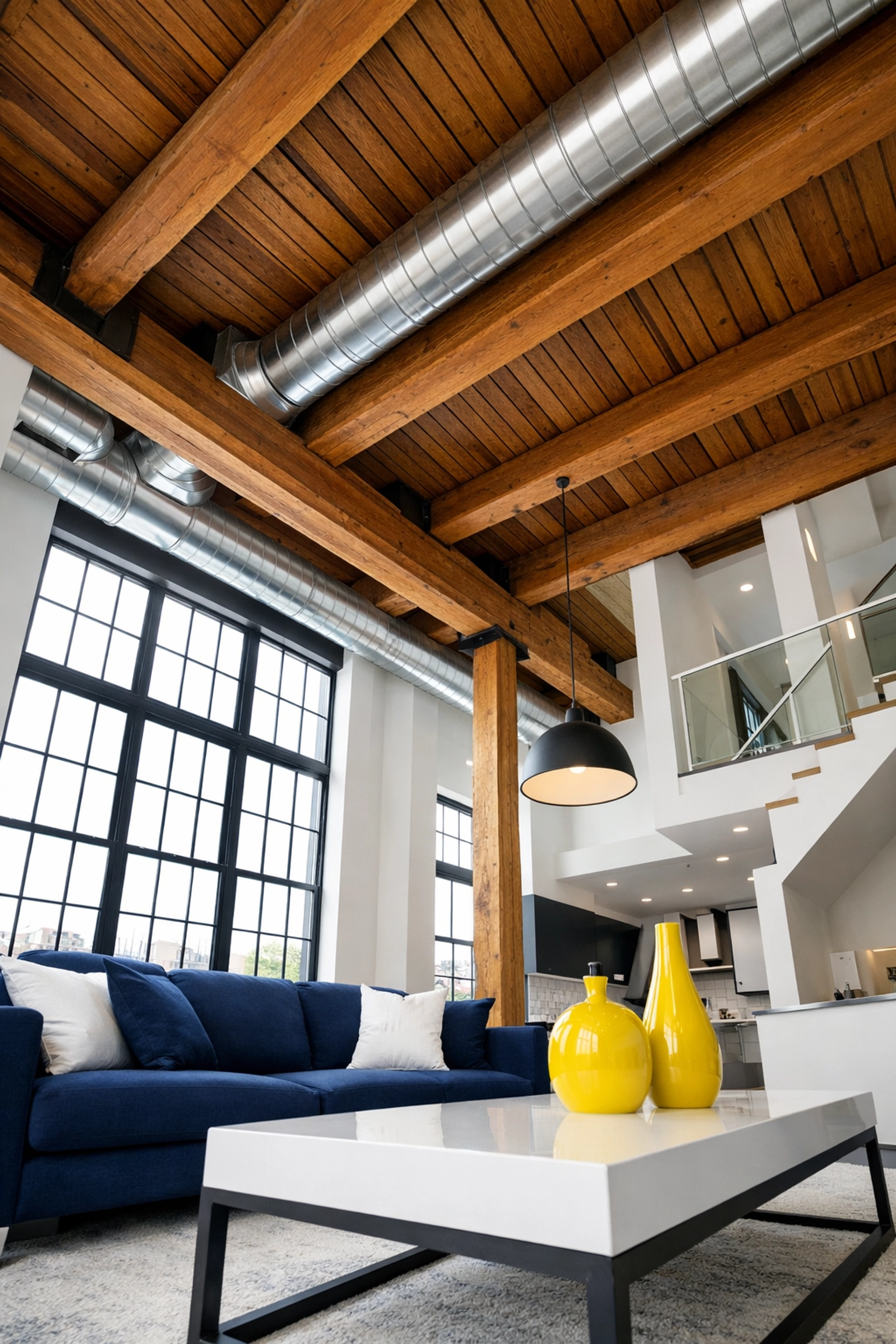 Expert house cleaning Worcester MA for luxury lofts with high ceilings and exposed beams.