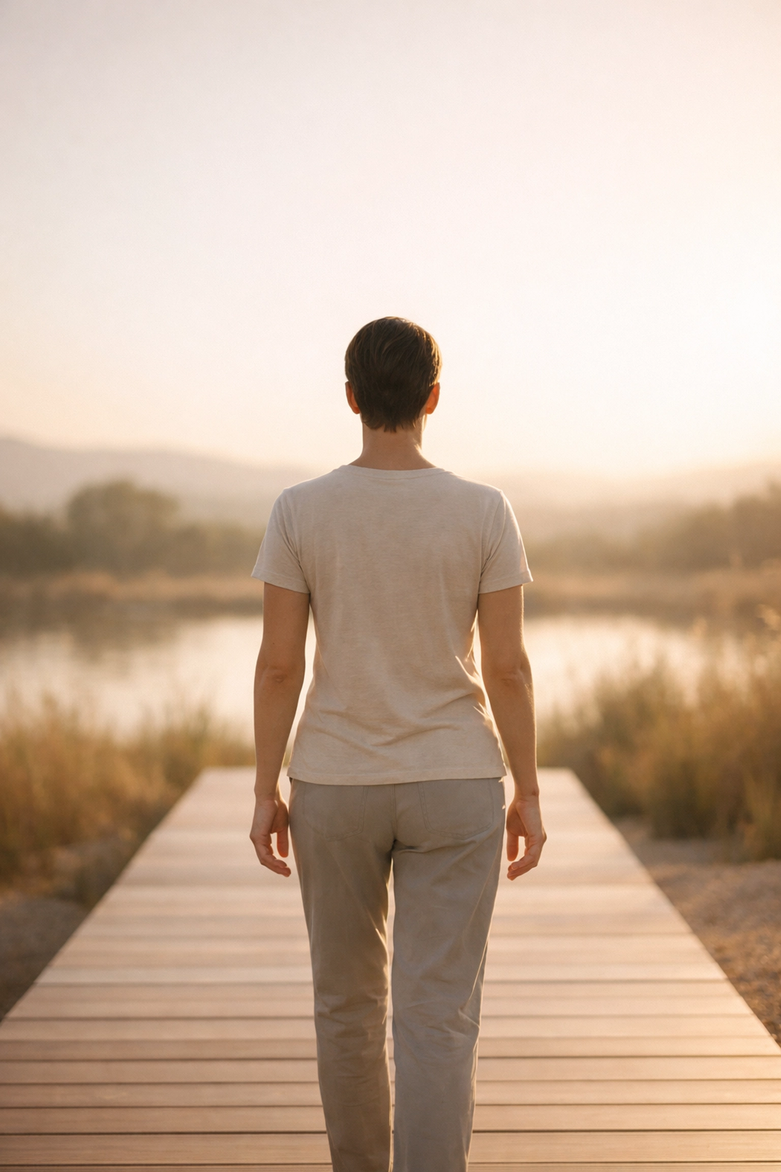 Person standing confidently pain-free after completing sciatica recovery program