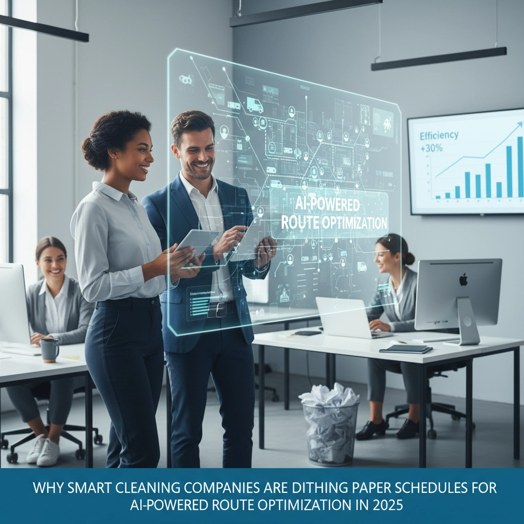 Why Smart Cleaning Companies Are Ditching Paper Schedules for AI-Powered Route Optimization in 2025