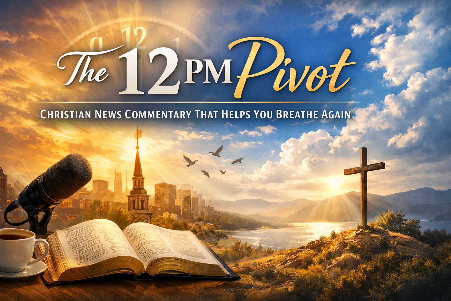 [HERO] The 12 PM Pivot: Christian News Commentary That Helps You Breathe Again
